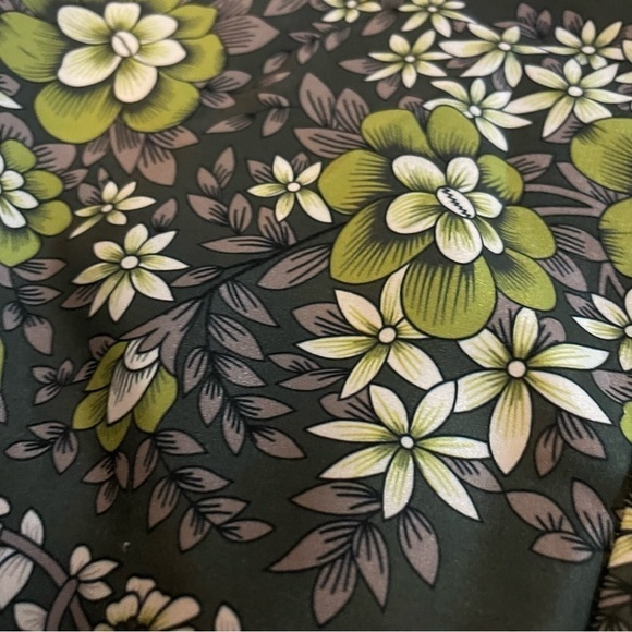 Anthropologie Garden of Eden Satin OGEE Chintzy Floral Boho Tapered Pants - Picture 5 of 6